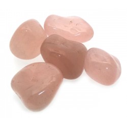 5 x Genuine Rose Quartz Tumbled Gemstones